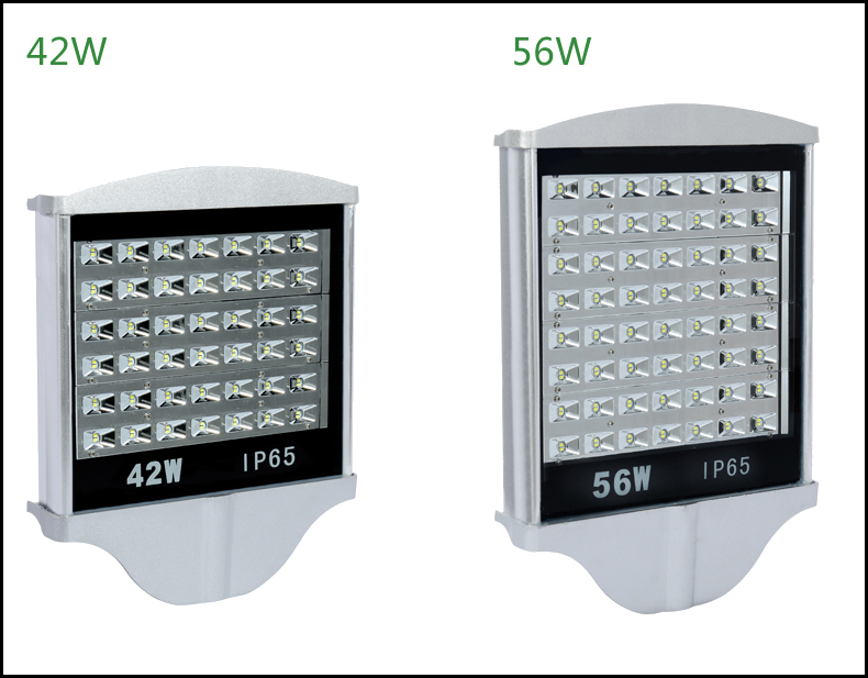 42W和56W平板路燈正面